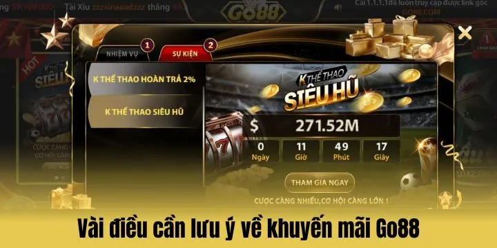 Những điều cần biết thêm về khuyến mãi Go88