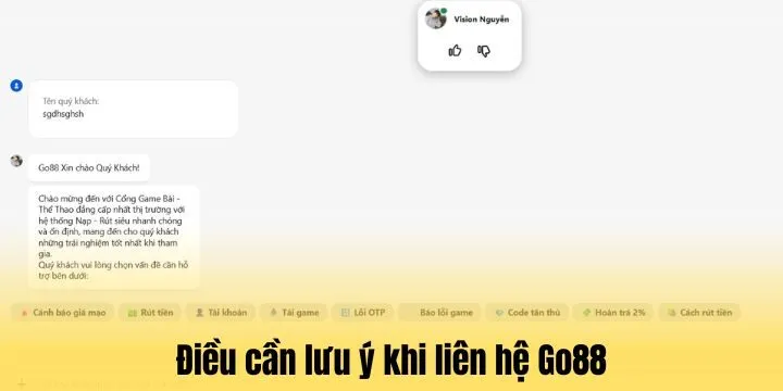 Lưu ý để tránh bị lừa đảo khi liên hệ Go88