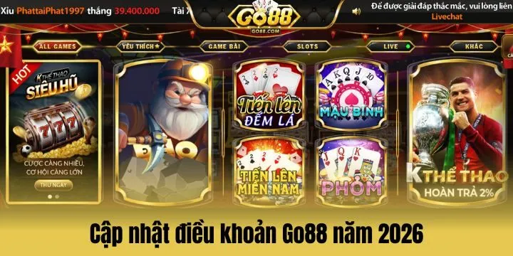 Nội dung điều khoản Go88 mới nhất