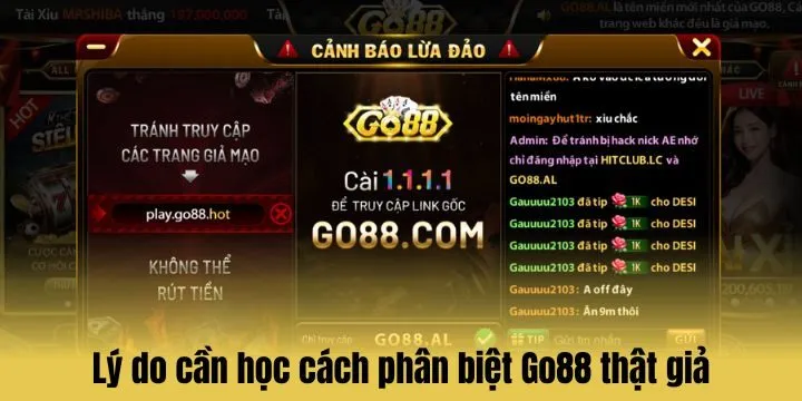 Cảnh báo tình trạng Go88 giả mạo xuất hiện tràn lan