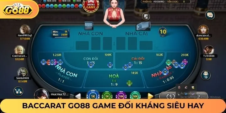 Tham gia Baccarat Go88 cuốn hút