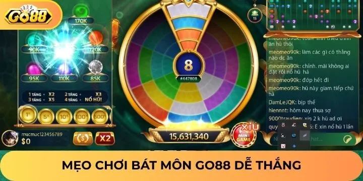 Mẹo chơi bát môn Go88 giúp bạn tối đa lợi nhuận