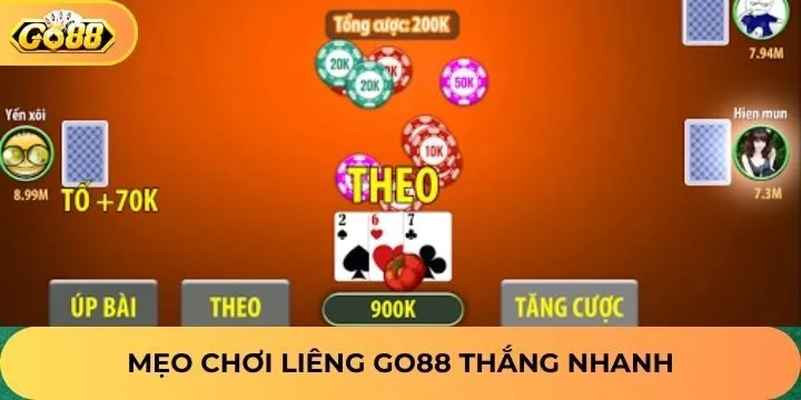 Bật mí các mẹo chơi liêng Go88 thắng cược chắc chắn