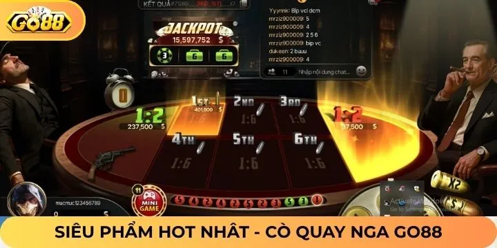 Trải nghiệm cảm giác nghẹt thở cùng cò quay Nga Go88