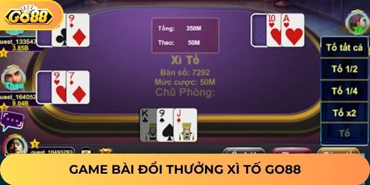 Giới thiệu đôi nét về game bài xì tố Go88