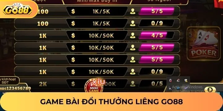 Giới thiệu nhanh về Poker Go88