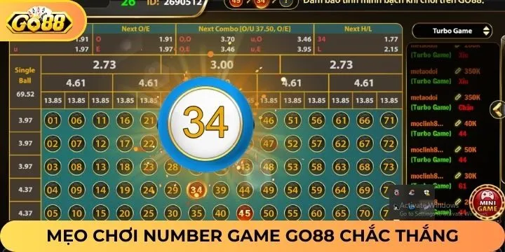 Mẹo nuôi lô trong Number Game Go88 dễ ăn nhất