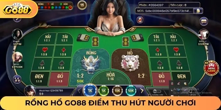 Đánh giá ưu điểm tuyệt vời khi tham gia Rồng Hổ Go88
