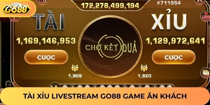 Cực phẩm tài xỉu livestream Go88 có 1-0-2 