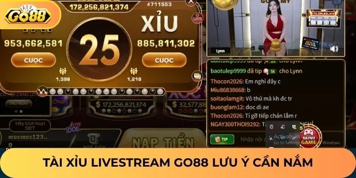 Các quy định cần biết trong tài xỉu livestream Go88 